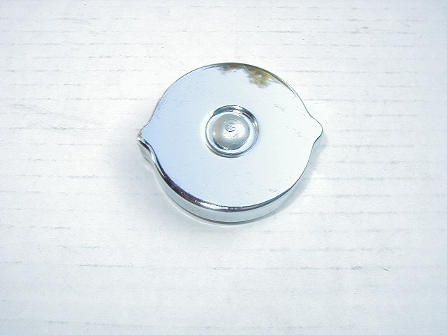 Oil Filler Tube Cap 327 Chrome, 66-67